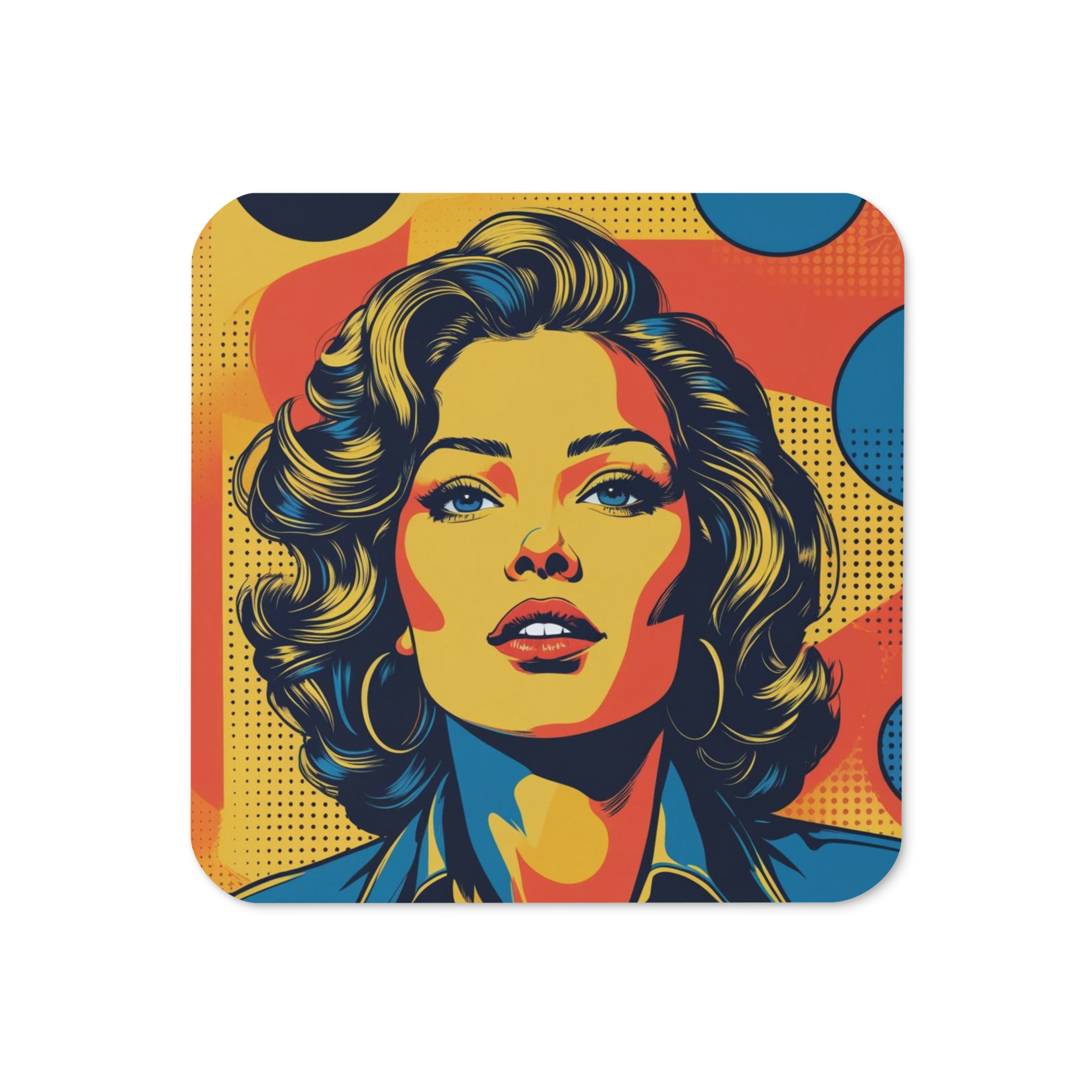 Pop Art Woman Coaster